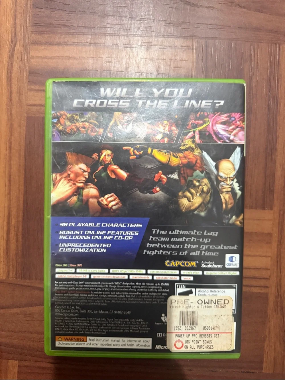 Street Fighter IV (Xbox 360) — Capcom — Green Case